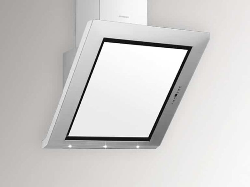 Silverline Epsilon Deluxe 60 cm EPW 610 W stainless steel white glass headroom hood. With a 5 year guarantee!