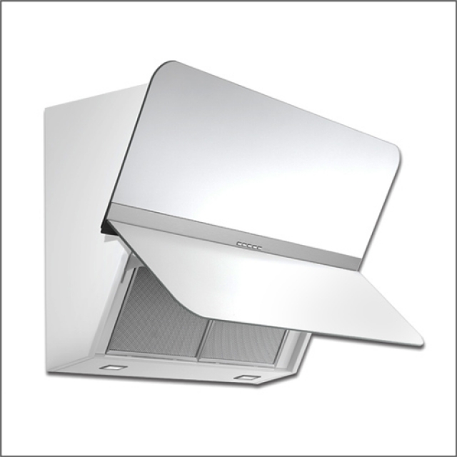 Falmec Flipper, design, glass/white satin, 55 cm, wall hood, with 5 year guarantee