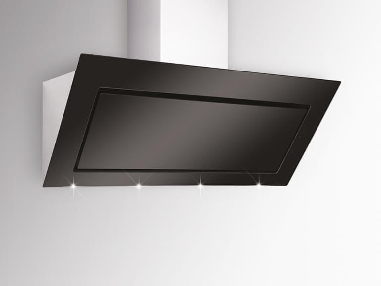 Silverline Pegasus Premium 60 cm PGW 694.1 S stainless steel black glass headroom hood. With a 5 year guarantee!