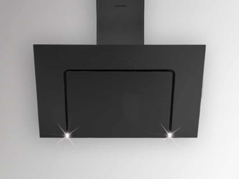 Silverline Riho RHW 800 S headroom hood, 80 cm black-black glass. With a 5 year guarantee!