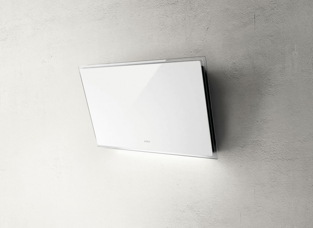 Single piece Elica Elle WH/F/80 wall hood white, PRF0097706. With a 5 year guarantee!