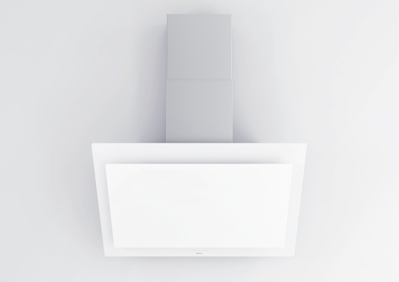 Novy Vision wall hood 7831, glass white wall hood, exhaust version, with 5 year guarantee