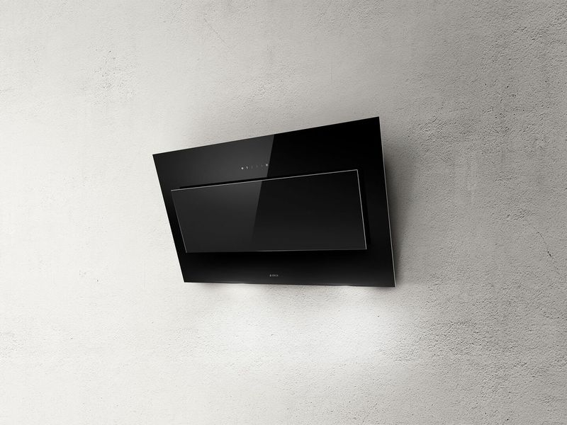 Elica VERTIGO BL/F/120 wall hood black, PRF0079555C. With a 5 year guarantee!