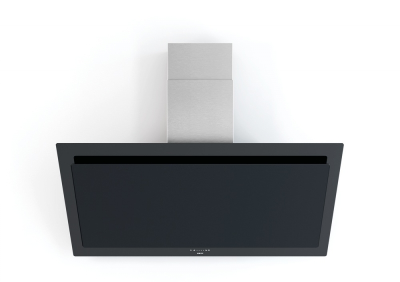 Novy Vision wall hood 7840, black glass wall hood, exhaust version, with 5 year guarantee