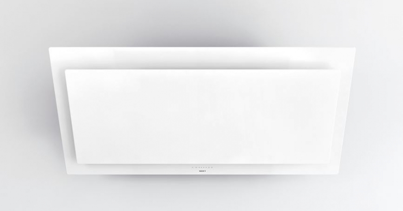 Novy Vision wall hood 7849, glass white wall hood, recirculation version, with 5 year guarantee