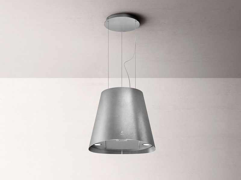 Elica JUNO URBAN ZINC/F/50 island hood zinc look, PRF0147730B. With a 5 year guarantee!