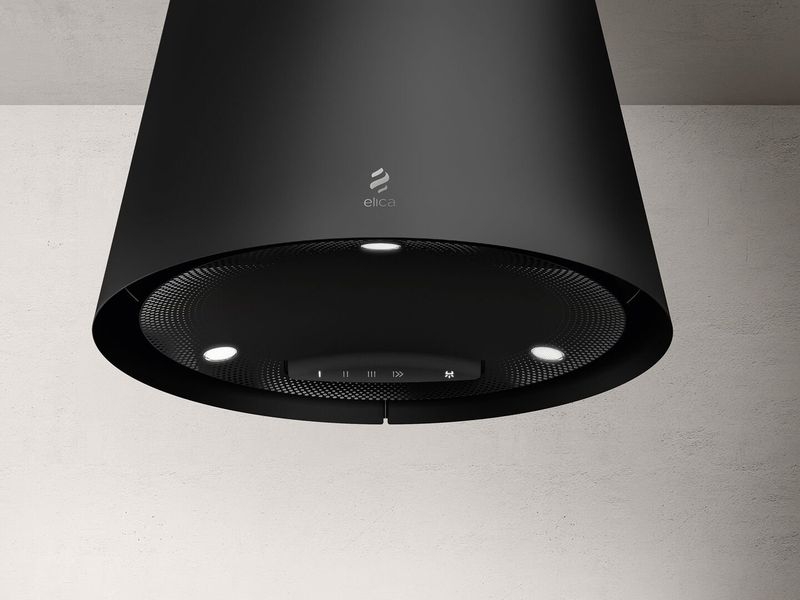 Elica EASY UX BL/F/50 island hood, black, PRF0120352A. With a 5 year guarantee!