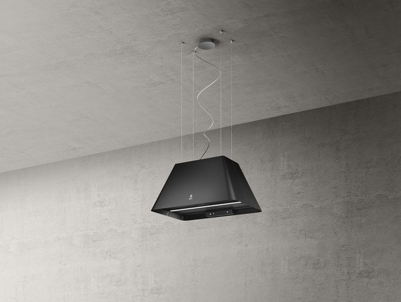 Elica IKONA LIGHT BL/F/60 island hood, black, PRF0165082. With a 5 year guarantee!