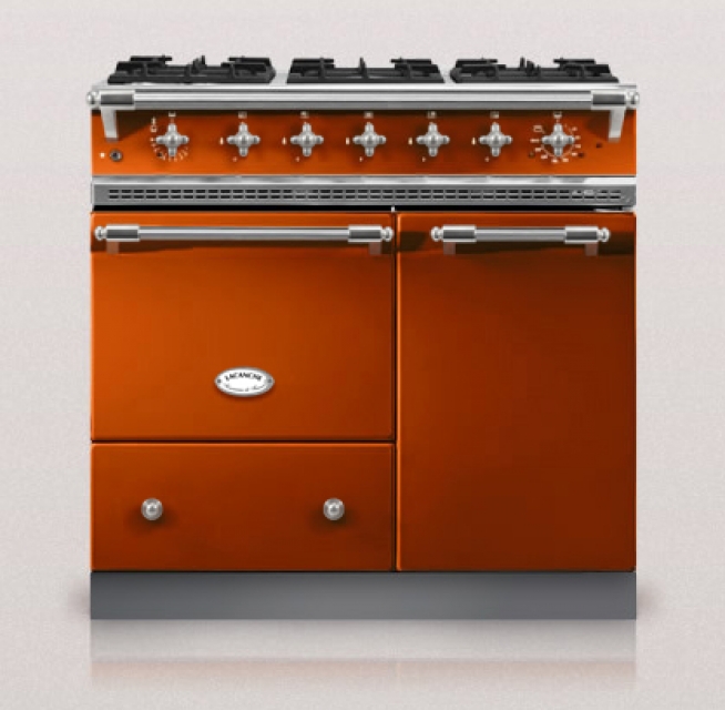 Lacanche Beaune Classic, cooking station, 90 cm, color terracotta, with 5 year guarantee!