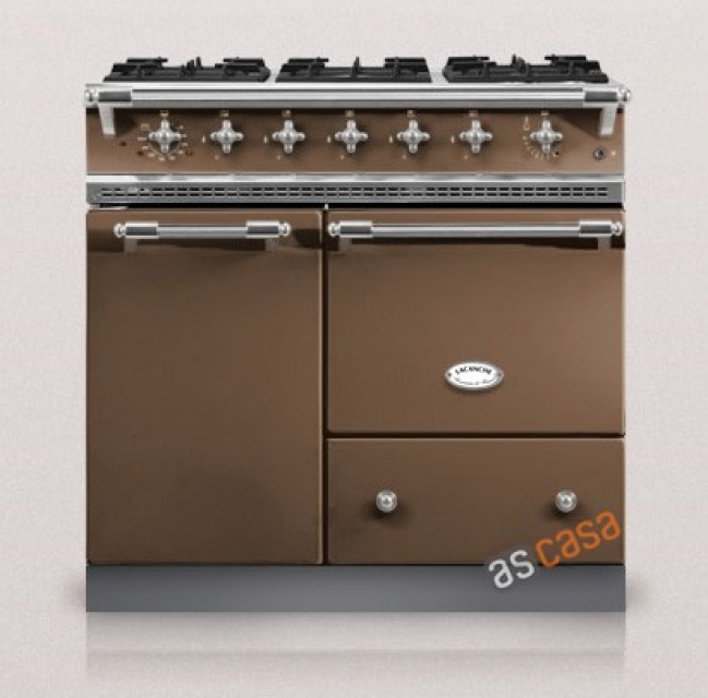 Lacanche Bussy Classic, cooking station, 90 cm, color chestnut brown, with 5 year guarantee!