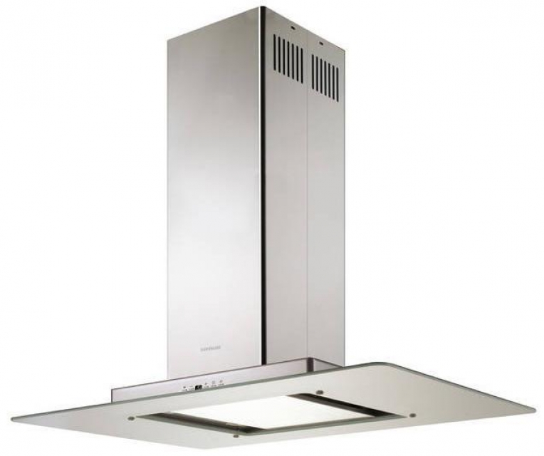 Silverline Totem Isola 65 cm TOI 600 EA stainless steel sandglass island hood. With a 5 year guarantee!