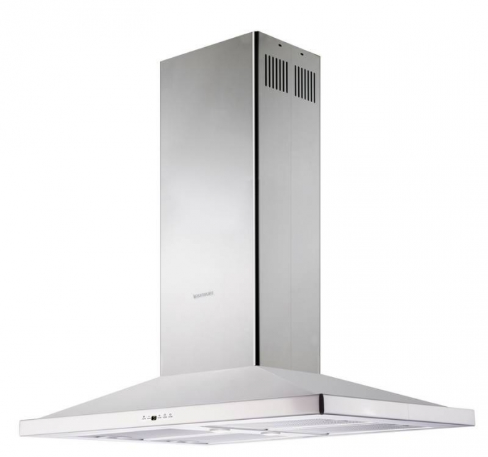 Silverline Carisma Isola 90 cm CRI 900 E stainless steel island hood. With a 5 year guarantee!