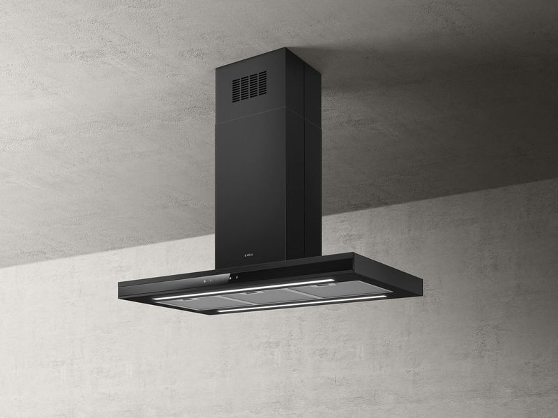 Elica ADÉLE IS BL MAT/A/90x60 island hood black, PRF0182415. With a 5 year guarantee!