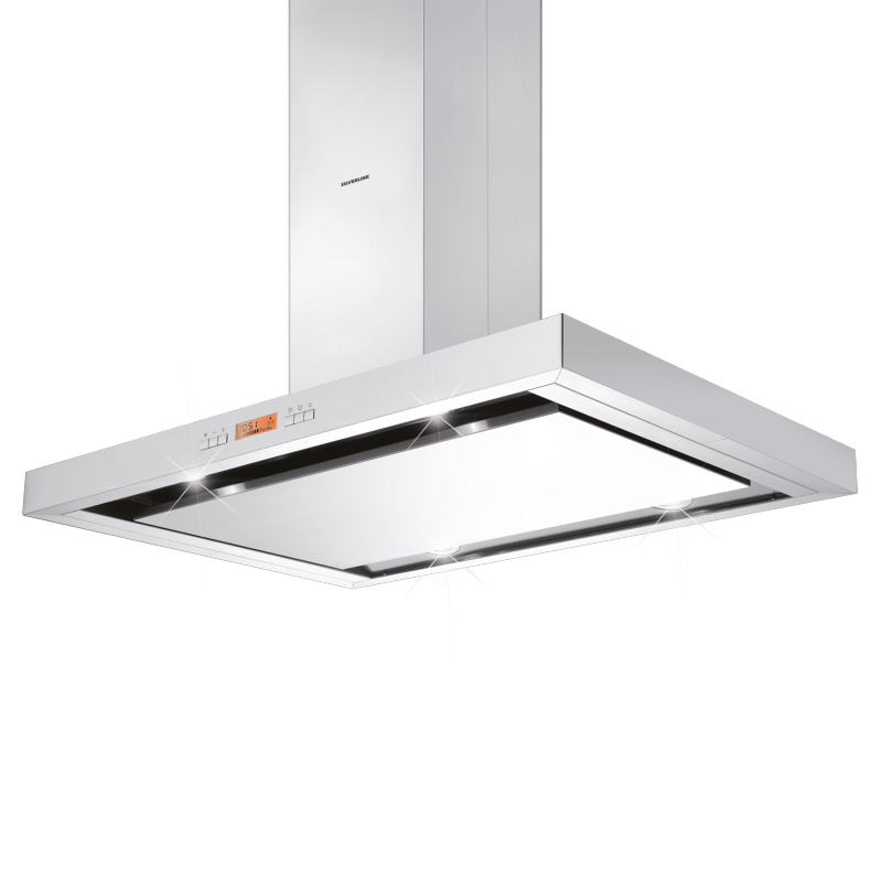 Silverline Vera Isola 90 cm VEBI 900 EA stainless steel island hood. With a 5 year guarantee!