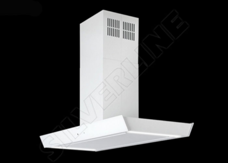 Silverline Vela Isola Premium VAI 920 W island hood, 90 cm white/white glass. With a 5 year guarantee!