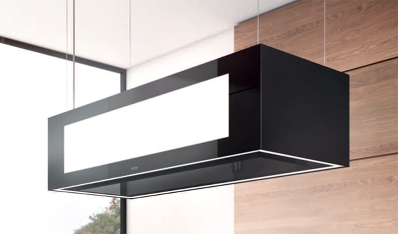 berbel Skyline Edge Light BIH 95 SKE-L ceiling lift hood black, 7 YEAR WARRANTY, LED and effect lighting, 1050140