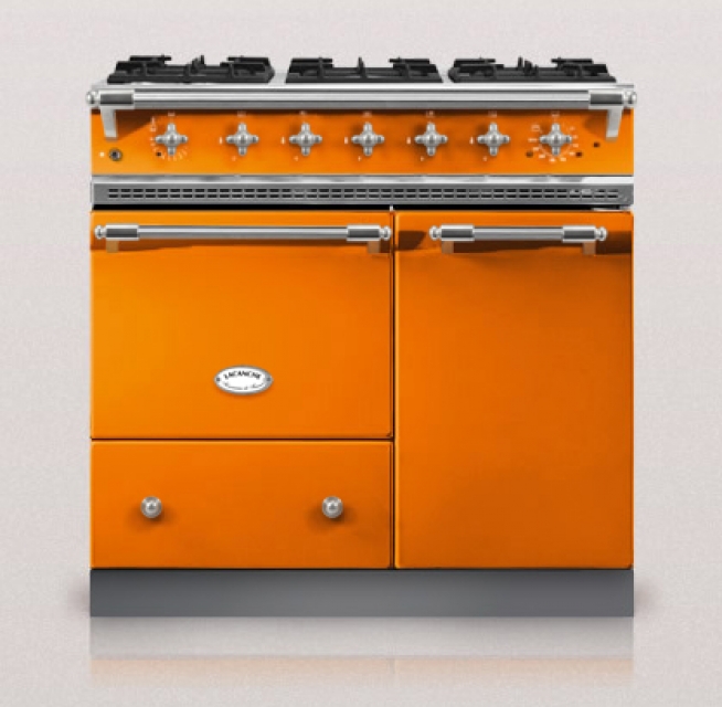 Lacanche Beaune Classic, cooking station, 90 cm, color tangerine, with 5 year guarantee!