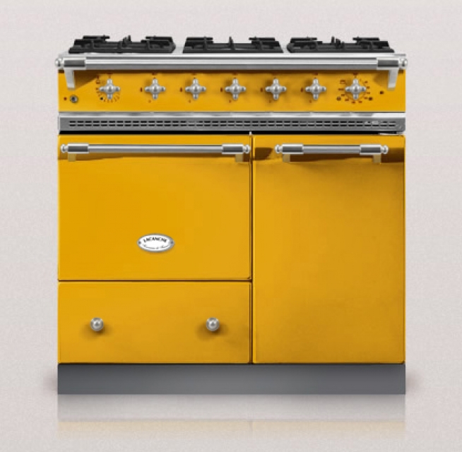 Lacanche Beaune Classic, cooking station, 90 cm, color Provence Yellow, with 5 year guarantee!