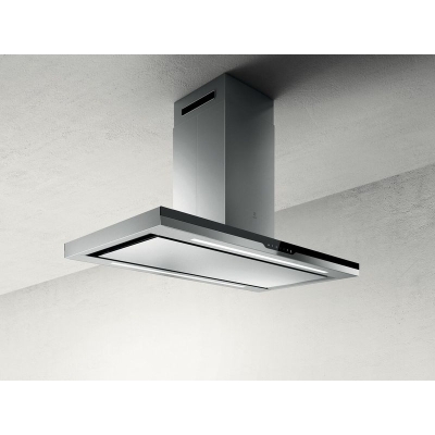 Elica Meteorite Island IX/A/120x60 saarekubu roostevaba teras ja must klaas, PRF0148122. 5 aastase garantiiga!