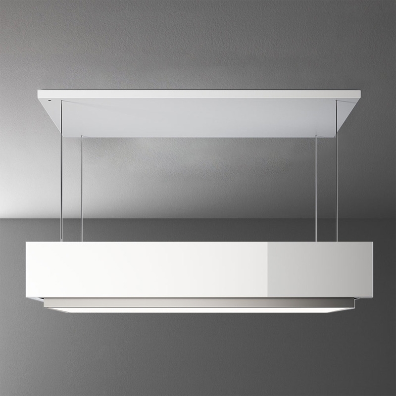 Falmec Levante, island hood, 120 cm, white glass, WITH 5 YEAR WARRANTY