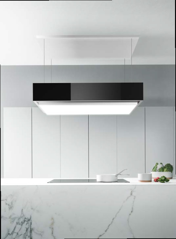 Falmec Levante, island hood, 120 cm, black glass, WITH 5 YEAR WARRANTY