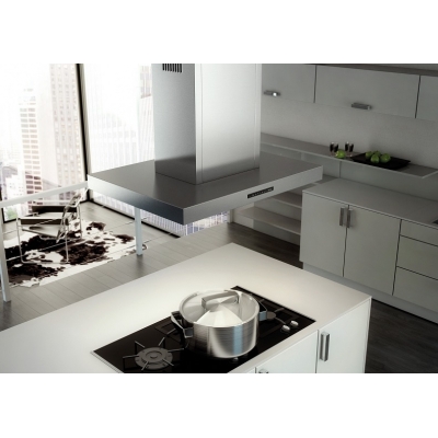 Вытяжка-остров berbel Blockline BIH 120 BL-2, EC-мотор, белый декор, 1003751W, ГАРАНТИЯ 7 ЛЕТ