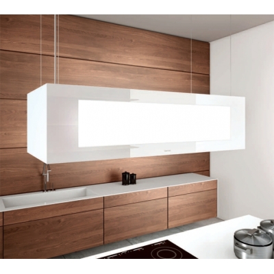 Потолочная подъемная вытяжка berbel Skyline Edge Light BIH 115 SKE-L, белая, ГАРАНТИЯ 7 ЛЕТ, светодиодное освещение и эффектное освещение, 1050143