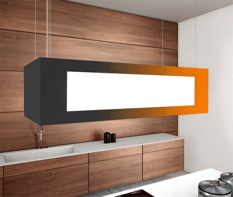 Потолочная подъемная вытяжка berbel Skyline Edge Light BIH 115 SKE-L RAL, светодиодное + эффектное освещение, 1050145, ГАРАНТИЯ 7 ЛЕТ!