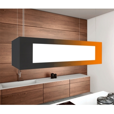 Потолочная подъемная вытяжка berbel Skyline Edge Light BIH 115 SKE-L RAL, светодиодное + эффектное освещение, 1050145, ГАРАНТИЯ 7 ЛЕТ!