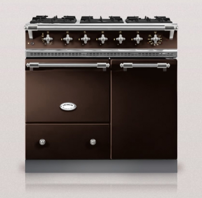 Lacanche Beaune Classic, cooking station, 90 cm, color chocolate, with 5 year guarantee!