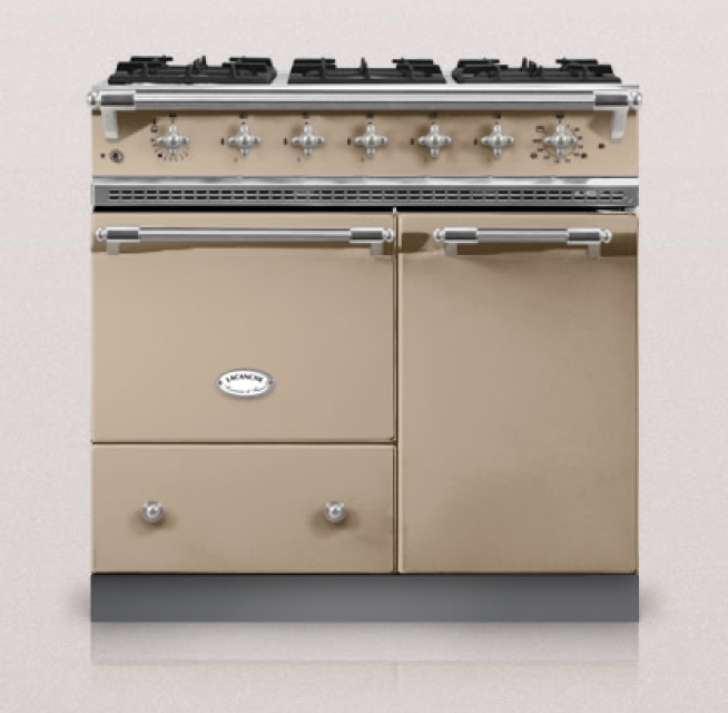 Lacanche Beaune Classic, cooking station, 90 cm, color almond cream, with 5 year guarantee!