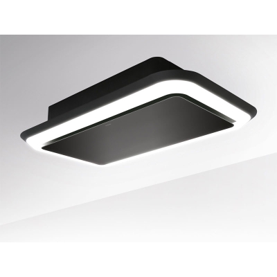 Silverline SLUD 100 S Side Lighted, ceiling hood, black. With a 5 year guarantee!