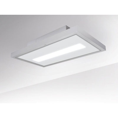 Silverline OSUD 124 W One Stripe, ceiling hood, stainless steel/white glass. With a 5 year guarantee!