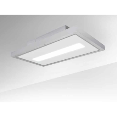 Silverline OSUD 104 W One Stripe, ceiling hood, stainless steel/white glass. With a 5 year guarantee!
