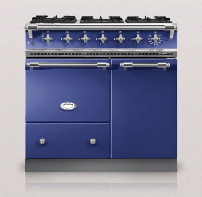 Lacanche Beaune Classic, cooking station, 90 cm, color Porto Blue, with 5 year guarantee!