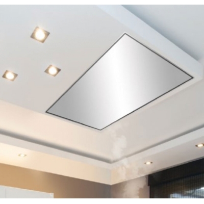 Silverline Quadra QUD 104 E stainless steel ceiling hood. With a 5 year guarantee!