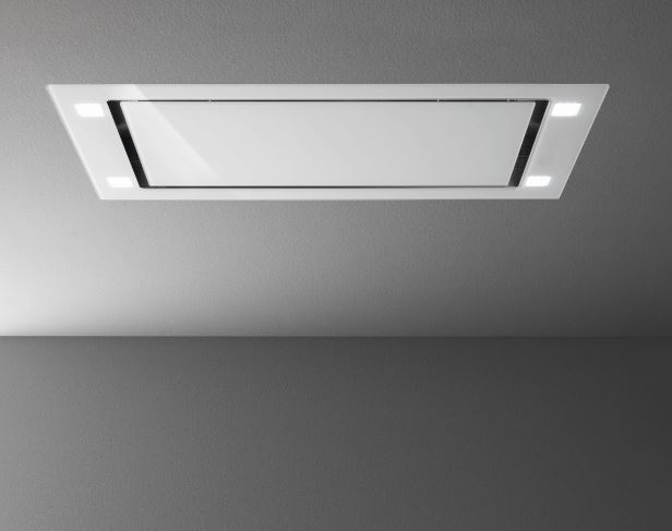 Falmec Sirio, ceiling hood, 90 cm, white glass, WITH 5 YEAR WARRANTY!