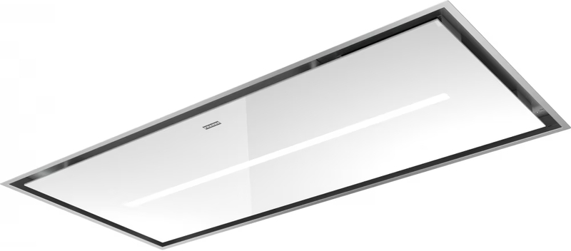 Franke Mythos Air Hub-D FCMY 120 C WHG AH ceiling hood white glass / stainless steel, 350.0679.885, with 5 year guarantee!