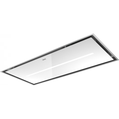 Franke Mythos Air Hub-D FCMY 120 C WHG AH ceiling hood white glass / stainless steel, 350.0679.885, with 5 year guarantee!