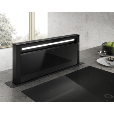 Elica GETUP BL MAT/A/90 Downdraft table hood, exhaust air, black, PRF0162784. With a 5 year guarantee!