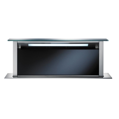 Küppersbusch DD 9840.0 S, downdraft table cover 90 cm, stainless steel and black glass, with 5 year guarantee!