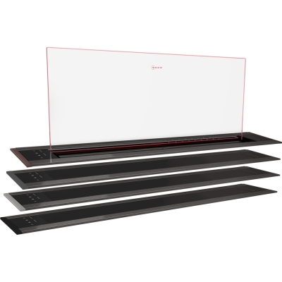 Neff I88WMM1Y7, extendable table fan, 80 cm, glass panel, Anthracite Gray Z5802GLAY0, WITH 7 YEAR WARRANTY