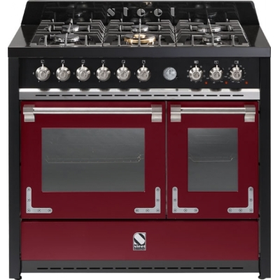 Terasest Oxford 100, pliit, 100 cm, multifunktsionaalne ahi, värvus Bordeaux punane, X10FF-6BR, garantiiga 5 aastat!