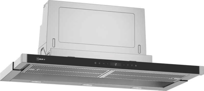 Neff D49PU54X1, flat screen hood 90 cm, stainless steel, EEK: B, WITH 7 YEAR WARRANTY