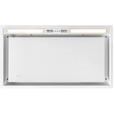 Novy Crystal fan module 26050, white glass, 60 cm, with 5 year guarantee