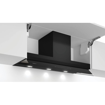 Neff D95XAM2S0, integrated design hood 90 cm, black stainless steel, EEK: B, WITH 7 YEAR WARRANTY