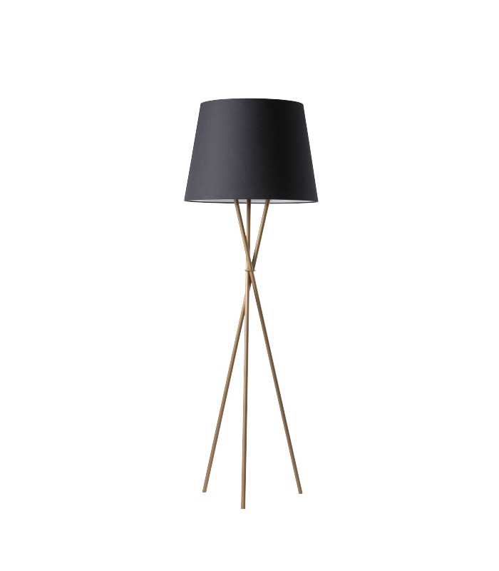 OZONOS® floor lamp Hailey PLUS, AC-1 Plus, air purifier, tar black, pearl gold, 1314/1306