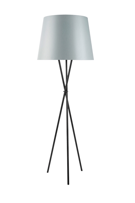 OZONOS® floor lamp Hailey PLUS, AC-1 Plus, air purifier, jeans gray, black, 1312/1302