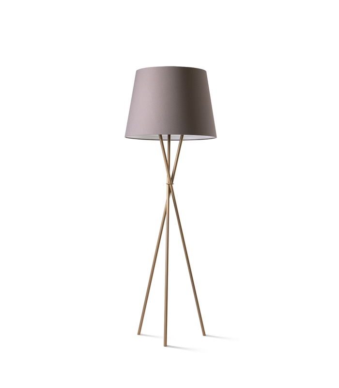 OZONOS® floor lamp Hailey PLUS, AC-1 Plus, air purifier, ash gray, pearl gold, 1314/1305