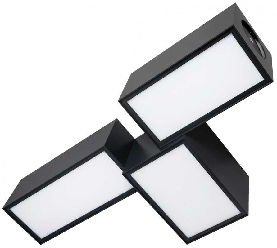 OZONOS® ceiling light STELLA, AC-1 Plus, air purifier, anthracite, 1401